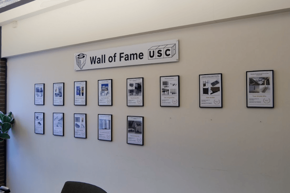Wall of Fame Salland Storage afstuderen